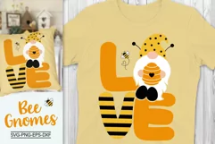 Love Bee Gnome Svg, Honey Bee Gnome Svg, Bees Svg Product Image 1
