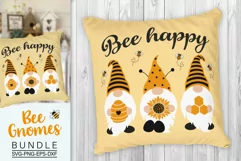 Bee Happy Gnomes Svg, Honey Bee Gnomes Svg, Bee Svg Product Image 3