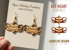 Valentines Laser Cut Earrings Bundle 20x SVG Designs Product Image 10