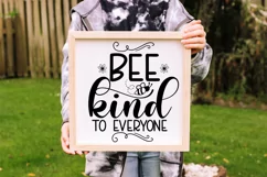 Bee Kind SVG I Bee Motivational SVG I Bee Home Decor SVG Product Image 1