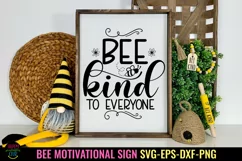 Bee Kind SVG I Bee Motivational SVG I Bee Home Decor SVG Product Image 4
