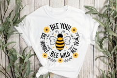 Bee Humble Bee Wild Bee True Cute Bumble Bee Quote Shirt Product Image 3