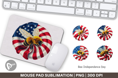 Mouse Pad Bee 4th of July Product Image 1