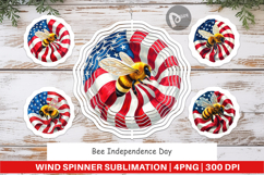 Wind Spinner Bee 4th of July Product Image 1