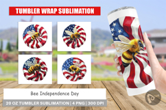 Tumbler Bee 4th of July Product Image 1