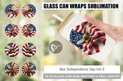 Glass Can Bee 4th of July Product Image 1
