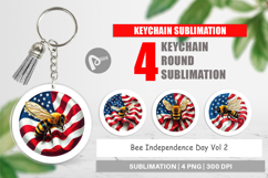 Keychain Bee 4th of July Product Image 1