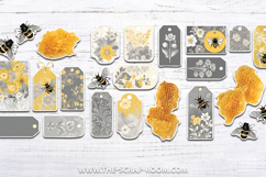 Bees Flowers Junk Journal Kit Printable Floral Bee Ephemera Product Image 11