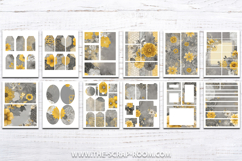 Bees Flowers Junk Journal Kit Printable Floral Bee Ephemera Product Image 2