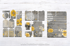 Bees Flowers Junk Journal Kit Printable Floral Bee Ephemera Product Image 9