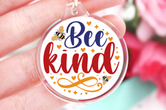Bee kind SVG, Keychain SVG Design Product Image 1