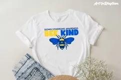 Bee Kind svg, Down syndrome Awareness Month svg Product Image 3