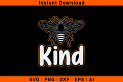 Bee Kind SVG | Inspirational Bee Quote Cut File Product Image 1