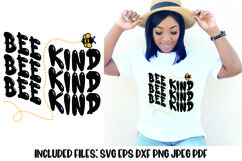 Bee Kind Retro Wavy SVG Product Image 1