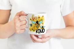 Bee Kind Honey Bee Sublimation | Honey Comb PNG Product Image 2