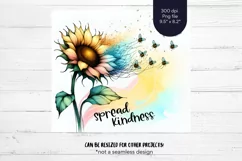 Bee Kind Tumbler Wrap  Positive Quote Tumbler Sublimation