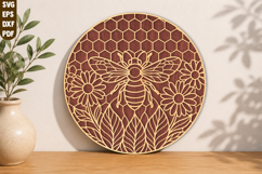 Bee laser cut SVG Product Image 1