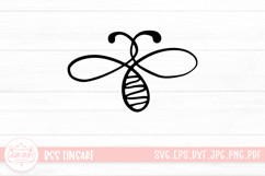 Bee Line Art SVG Cut File | Bee Sign and Symbol Product Image 1