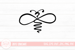 Bee Line Art SVG Cut File | Bee Sign and Symbol Product Image 1