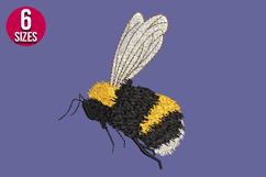 Bee Machine Embroidery Design | Cute Bumble Bee Pattern Product Image 2