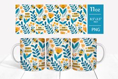 Bee mug, inspirational mug wrap, sublimation mug designs Product Image 2