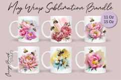 Bee Mug Wrap Bundle Coffee Mug Sublimation Wrap 