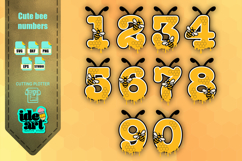 Cute bee numbers Product Image 1