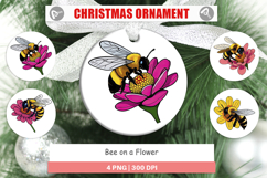 Ornament Bee on Flower Product Image 1