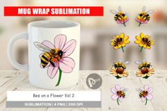 Mug Wrap Bee on Flower Product Image 1