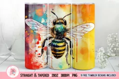 Bee Tumbler Wrap, 20 oz tumbler wrap, Beach png, Summer Tumbler Wrap