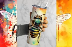 Bee Tumbler Wrap, 20 oz tumbler wrap, Beach png, Summer Tumbler Wrap