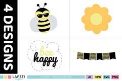 Transparent PNG bee graphics for party stationery and printables