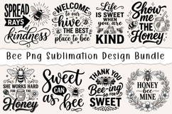 Bee PNG Sublimation Design Bundle Honey Bee Quotes Product Image 1