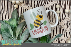 Bee Positive Inspirational Clipart Bundle Product Image 6