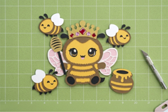 Bee Queen and Honey 3D SVG Product Image 4