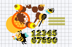 Honey Bee cake topper 3D SVG Product Image 3