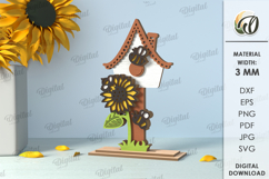 Bee stands Bundle Laser Cut. Honey Bee Home Decor SVG Product Image 12