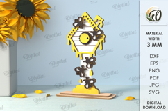 Bee stands Bundle Laser Cut. Honey Bee Home Decor SVG Product Image 9