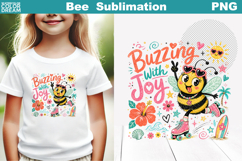 Funny Bee Bundle | Summer Bee Quotes Clipart Product Image 13