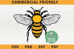 Bee svg,honey bee,queen bee svg,bee hive svg,floral bee svg Product Image 1