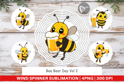 Wind Spinner Bee Beer Day Product Image 1