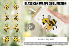 Glass Can Bee Beer Day Product Image 1