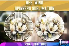 Bee Wind Spinners Sublimation|Bee Kind Wind Spinners|3d bee Product Image 4