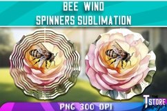 Bee Wind Spinners Sublimation|Bee Kind Wind Spinners|3d bee Product Image 4