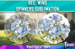 Bee Wind Spinners Sublimation|Bee Kind Wind Spinners|3d bee Product Image 6