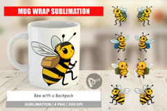 Mug Wrap Bee with Backpack Product Image 1