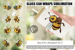 Glass Can Bee with Backpack Product Image 1