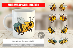 Mug Wrap Bee with Backpack Product Image 1