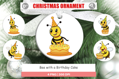 Ornament Bee with Birthday Cake Product Image 1