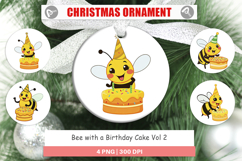 Ornament Bee with Birthday Cake Product Image 1